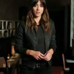 Agents of Shield Skye Black Bomber Leather Jacket