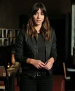 Agents of Shield Skye Black Bomber Leather Jacket