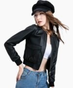 Agents of Shield Skye Black Bomber Leather Jacket