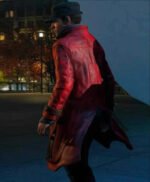 Aiden Pearce Watch Dogs Leather Red Long Coat