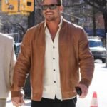 Alan Ritchson Ordinary Angels 2024 Brown Leather Jacket