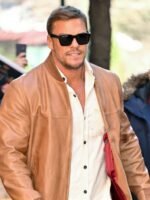Alan Ritchson Ordinary Angels 2024 Brown Leather Jacket