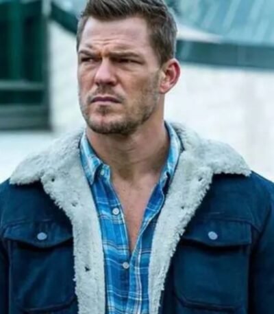 Alan Ritchson Titans S03 Hank Hall Blue Jacket