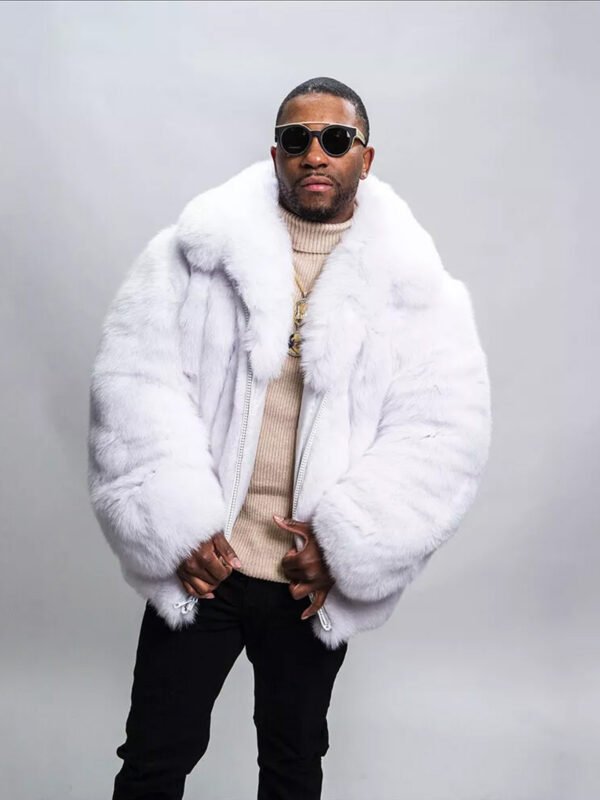 Alberto Mink Fur White Jacket
