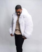 Alberto Mink Fur White Jacket