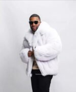 Alberto Mink Fur White Jacket