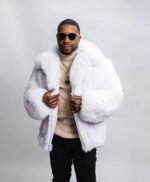 Alberto Mink Fur White Jacket