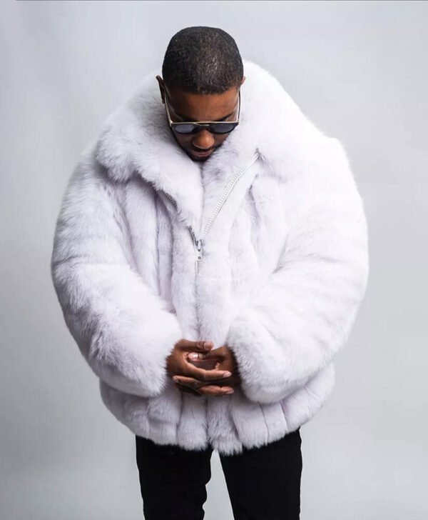 Alberto Mink Fur White Jacket