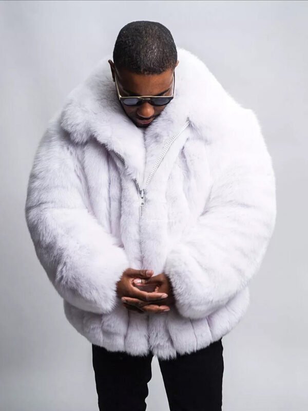 Alberto Mink Fur White Jacket
