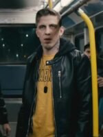 Aleksandr Pal Nobody Teddy Kuznetsov Black Leather Jacket