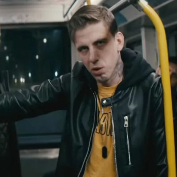 Aleksandr Pal Nobody Teddy Kuznetsov Black Leather Jacket