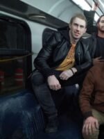 Aleksandr Pal Nobody Teddy Kuznetsov Black Leather Jacket
