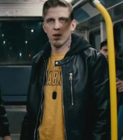Aleksandr Pal Nobody Teddy Kuznetsov Black Leather Jacket