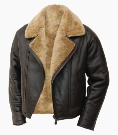 Alex Brown Shearling Flight Pilot Jacket