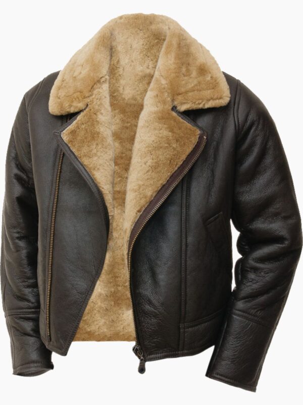 Alex Brown Shearling Flight Pilot Jacket