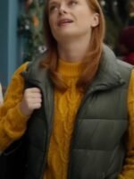 Alex Paxton-Beesley Our Christmas Mural 2023 Green Puffer Vest