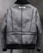 Alexander Black G1 Bomber Shearling Leather Jacket