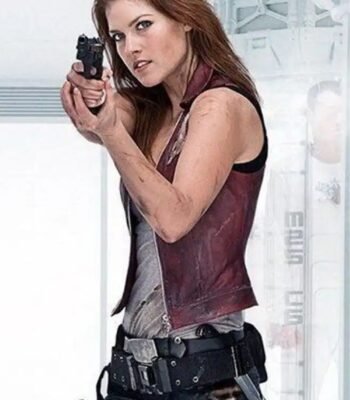 Ali Larter Resident Evil the Final Chapter Maroon Vest