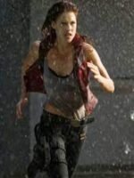 Ali Larter Resident Evil the Final Chapter Maroon Vest