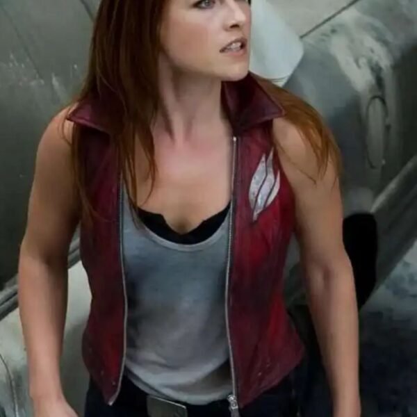 Ali Larter Resident Evil the Final Chapter Maroon Vest