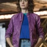 Alison Brie Glow Ruth Wilder Purple Bomber Jacket
