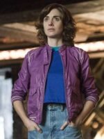 Alison Brie Glow Ruth Wilder Purple Bomber Jacket