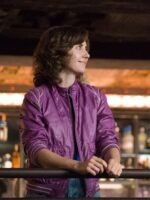 Alison Brie Glow Ruth Wilder Purple Bomber Jacket
