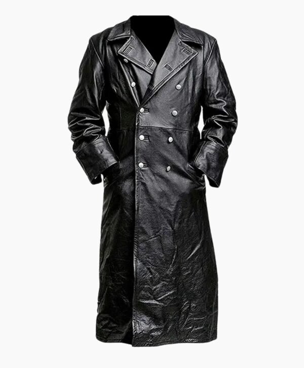 Alister Vintage Leather Trench Coat