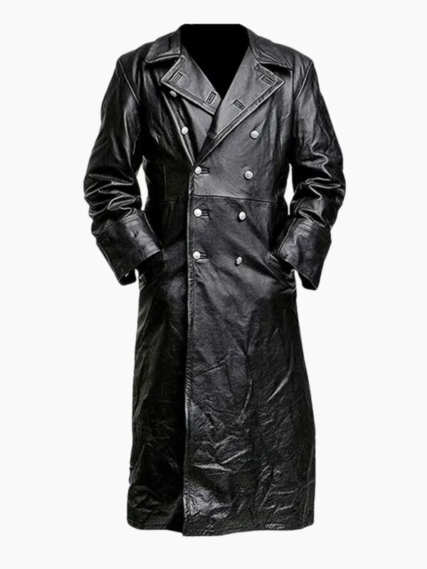 Alister Vintage Leather Trench Coat