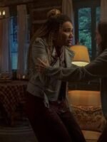 Allison Hargreeves The Umbrella Academy Grey Biker Jacket