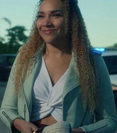 Allison Hargreeves The Umbrella Academy Grey Biker Jacket