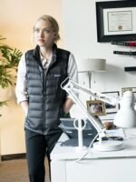 Amanda Seyfried The Dropout S01 Black Puffer Vest