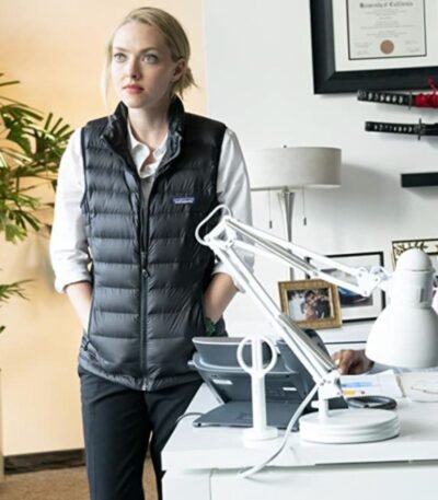 Amanda Seyfried The Dropout S01 Black Puffer Vest