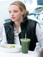 Amanda Seyfried The Dropout S01 Black Puffer Vest