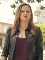 Ambyr Childers You Candace Stone Black Leather Jacket