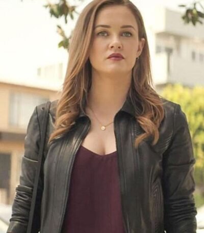 Ambyr Childers You Candace Stone Black Leather Jacket