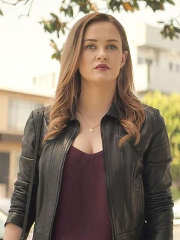 Ambyr Childers You Candace Stone Black Leather Jacket