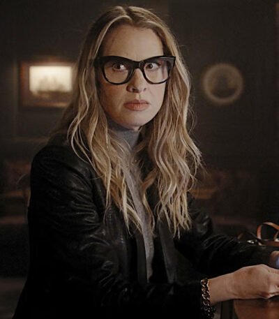American Horror Story Ursula Black Leather Blazer Coat
