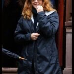 Amy Adams The Woman in the Window Black Parachute Coat