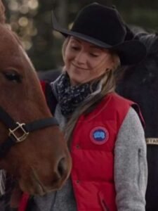 Amy Fleming Heartland S14 Red Vest