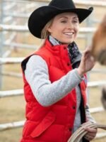 Amy Fleming Heartland S14 Red Vest