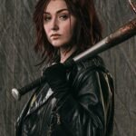 Anastasia Baranova Z Nation Biker Leather Jacket