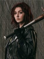 Anastasia Baranova Z Nation Biker Leather Jacket