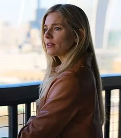 Anatomy of a Scandal Sienna Miller Brown Real Leather Jacket