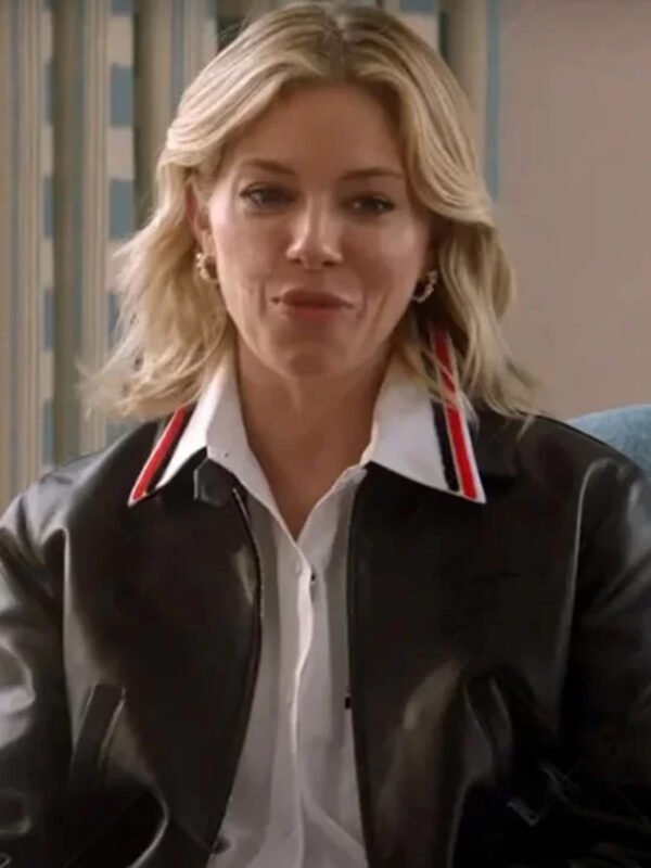 Anatomy of a Scandal Sienna Miller Leather Black Jacket