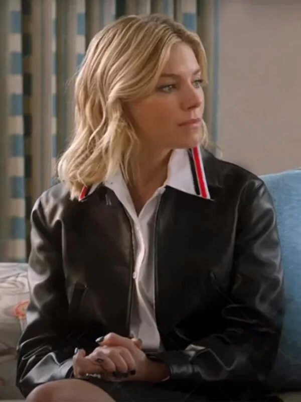 Anatomy of a Scandal Sienna Miller Leather Black Jacket