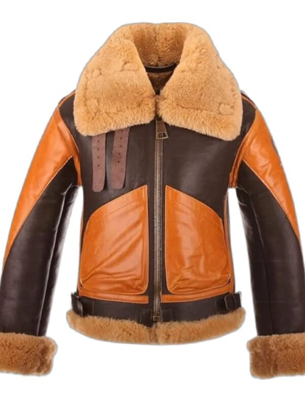 Andrew Aviator RAF Two Tone Leather Jacket
