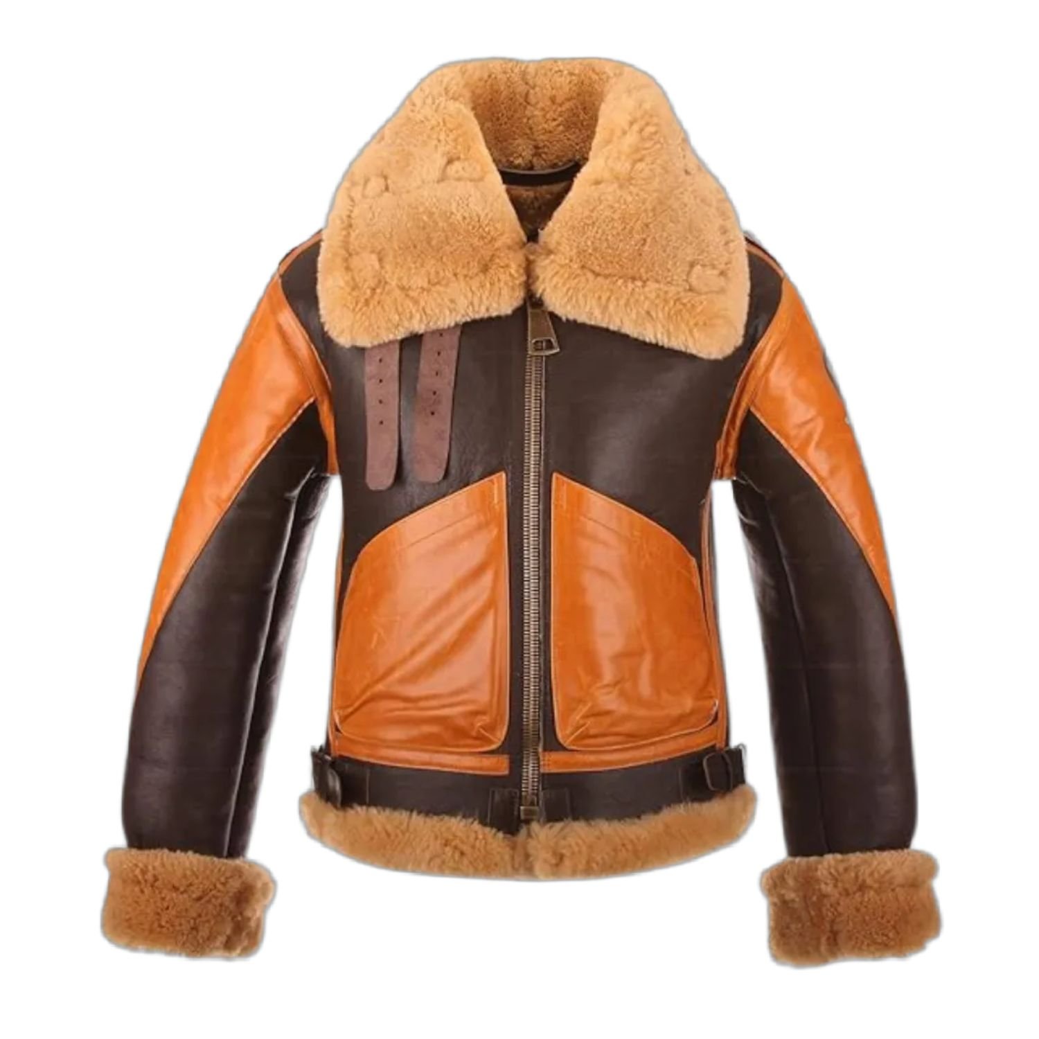 Andrew Aviator RAF Two Tone Leather Jacket Andrew Aviator RAF Two Tone Leather Jacket