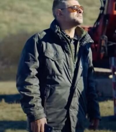 Andy Serkis SAS Red Notice George Clements Black Jacket