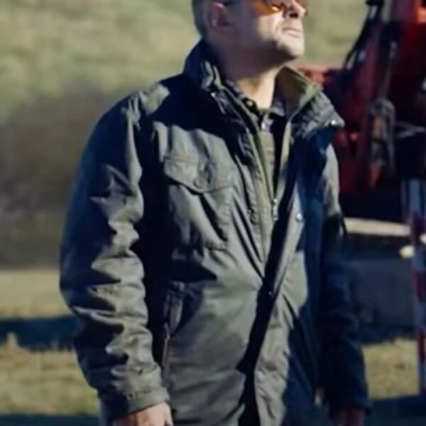 Andy Serkis SAS Red Notice George Clements Black Jacket